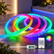 Водостойкая светодиодная лента LED SFK-30 длиной 5 метров с пультом для интерьера и улицы