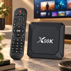 Смарт приставка X98K с 4 Гб ОЗУ, поддержкой 4K HDR10+, Wi-Fi и Bluetooth 5.0 на Android