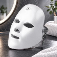 LED маска 7 в 1 для светотерапии и улучшения состояния кожи лица, питание от сети 220В