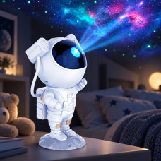 Лазерный ночник-проектор детский Sky Star Astronaut Lamp с пультом ДУ и изображением космонавта