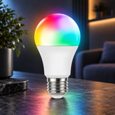 Светодиодная лампа Anslut Standard Bulb LED RGB MAG-719 с дистанционным управлением, 9 Вт, 806 лм