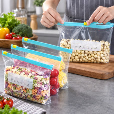 Пакеты Zip-lock для вакуумного хранения продуктов, 30 штук, три размера