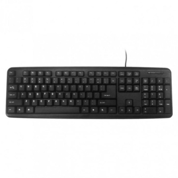Классическая проводная бесшумная клавиатура для настольного ПК KEYBOARD (TC-01) / X1 / K107 Black