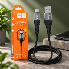 Кабель USB Hoco X38 Type-C длиной 1 м для зарядки смартфонов черный