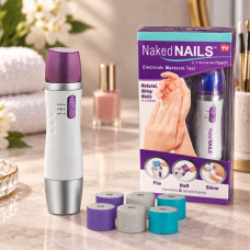 Фрезер для маникюра и педикюра Naked Nails с 6 насадками аккумуляторный