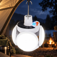 Светодиодный аккумуляторный подвесной фонарь JG Solar Emergency Charging Lamp 2029 для кемпинга