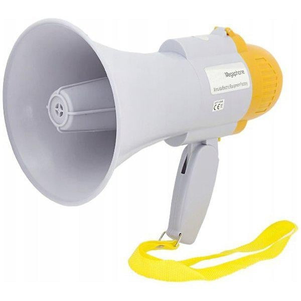 Рупорный громкоговоритель MEGAPHONE HW 8C с функцией записи голоса на батарейках