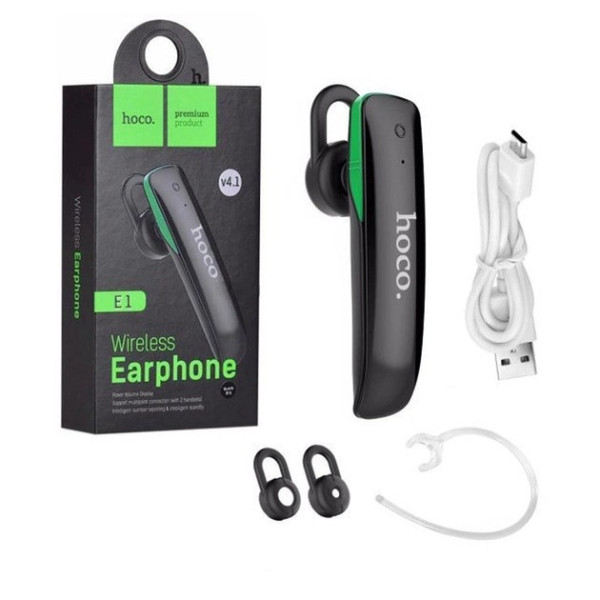 Bluetooth-гарнитура Hoco E1 с креплением на ухо для телефона, беспроводное подключение