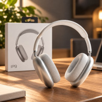 Полноразмерные накладные беспроводные стерео наушники Bluetooth Macaron P9 с микрофоном и USB-разъёмом