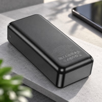 Портативный аккумулятор Power Bank Hoco J101B 30000mAh с поддержкой PD 20W и QC 3.0 22.5W черный