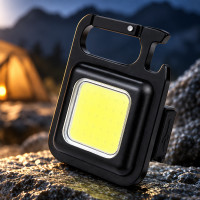 Аккумуляторный фонарик брелок 3в1 SH-J031-5WS с USB-зарядкой, магнитом и карабином, 800 Лм