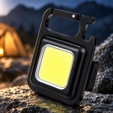 Аккумуляторный фонарик брелок 3в1 SH-J031-5WS с USB-зарядкой, магнитом и карабином, 800 Лм