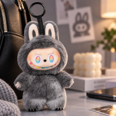 Мягкая коллекционная игрушка Labubu v3 The Monsters высотой 12 см из плюша