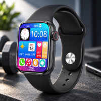 Наручные смарт-часы Watch GS7 Pro Max с оповещениями вибрация и звук, совместимость с Android