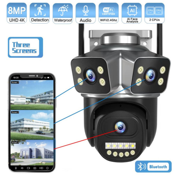 Уличная IP-камера QD18 с ночной съёмкой, Wi-Fi и датчиком движения