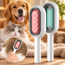 Гребень для сухого и влажного вычесывания шерсти собак и котов Pet Gravity 4в1 Pet Grooming Comb
