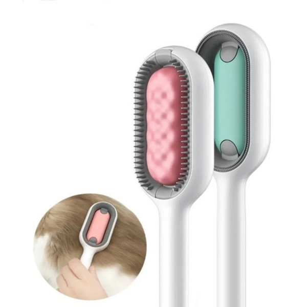 Гребень для сухого и влажного вычесывания шерсти собак и котов Pet Gravity 4в1 Pet Grooming Comb