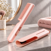 Портативная расческа для укладки волос HAIR COMB LY-297 с USB-подключением и керамическим покрытием