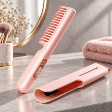 Портативная расческа для укладки волос HAIR COMB LY-297 с USB-подключением и керамическим покрытием
