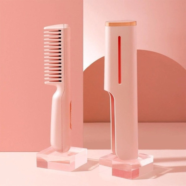 Портативная расческа для укладки волос HAIR COMB LY-297 с USB-подключением и керамическим покрытием