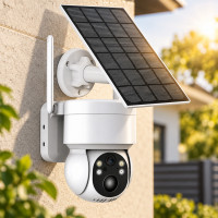 Wi-Fi камера видеонаблюдения для улицы на солнечной батарее 360° с ночным видением TQ1-GK4-6MP ISEE