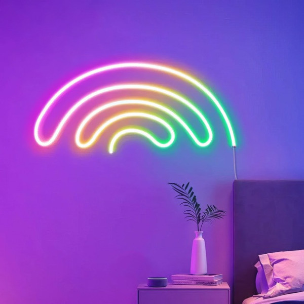 Гибкая светодиодная RGB неоновая лента 10 м с USB-подключением