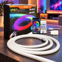 Светодиодная умная RGB лента 5 м с Bluetooth и синхронизацией с музыкой