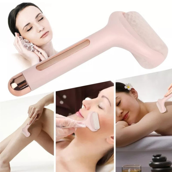 Механический ледяной роллер для лица Flawless Ice Roller с одной массажной головкой и охлаждающим эффектом