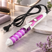 Спиральная плойка для завивки волос Perfect Curl Rizhen RZ118 с терморегулятором от сети 220 В
