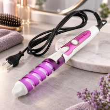 Спиральная плойка для завивки волос Perfect Curl Rizhen RZ118 с терморегулятором от сети 220 В