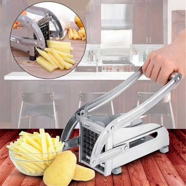 Ручная картофелерезка Potato Chipper из нержавеющей стали для нарезки овощей
