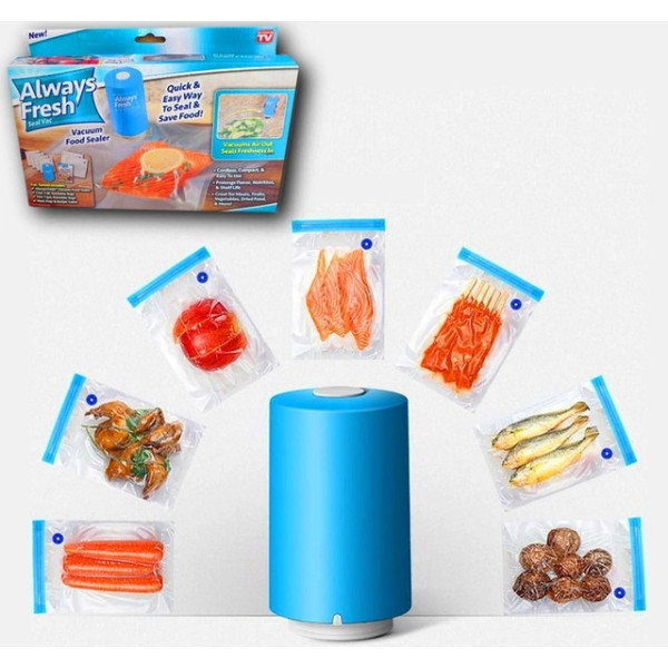 Вакуумный упаковщик Always Fresh для хранения продуктов, максимальная ширина пакета 225 мм, длина 255 мм
