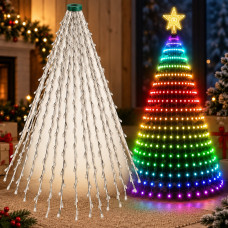 Светодиодная гирлянда 10LINE длиной 2 м с 200 лампами, RGB, USB, управление через приложение, влагозащищённая