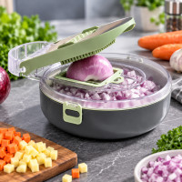Овощерезка Vegetable Cutter C351 с контейнером и регулируемыми лезвиями для нарезки овощей