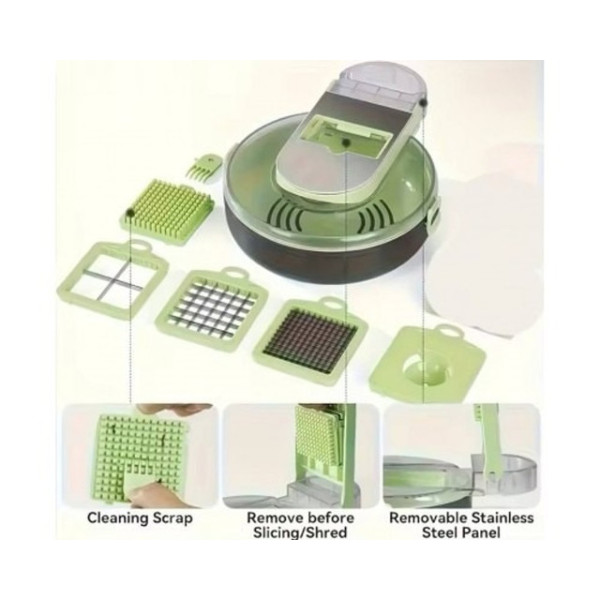 Овощерезка Vegetable Cutter C351 с контейнером и регулируемыми лезвиями для нарезки овощей