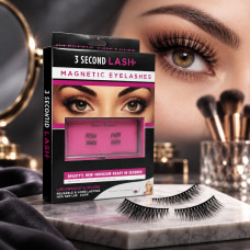 Накладные магнитные линии ресниц 3 Second Lash Magnetic Eyelash Kit набор из 2 пар искусственных ресниц