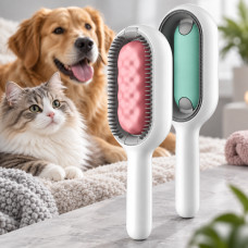 Гребень для ухода за шерстью собак и котов Pet Gravity 4в1 для сухого и влажного вычесывания