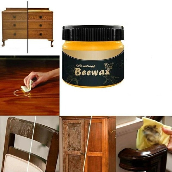 Крем-восковой полироль для мебели Beewax, 80 г
