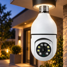 Панорамная IP WiFi камера-лампочка с датчиком движения в патрон Е27 3120S-DPXY 2MP для уличного использования