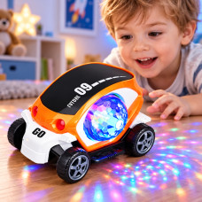Детская машинка AND CX-865 с LED подсветкой и вращающимся прозрачным корпусом