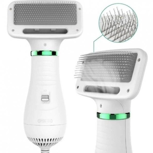 Фен-расчёска Pet Grooming Dryer WN-10 для ухода за шерстью кошек и собак с функцией пылесоса