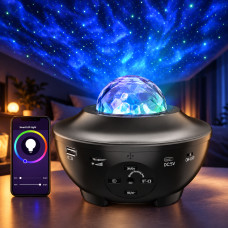 Ночник-проектор звездного неба AND 991 с LED подсветкой RGB и эффектом космоса и океана