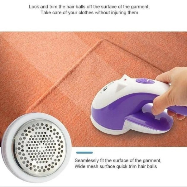 Машинка для удаления катышков LINT REMOVER LY-386 с сетевым питанием и защитной крышкой для лезвий