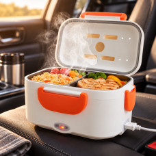 Автомобильный ланч бокс Electric lunch heater box с подогревом от прикуривателя 12v электрический