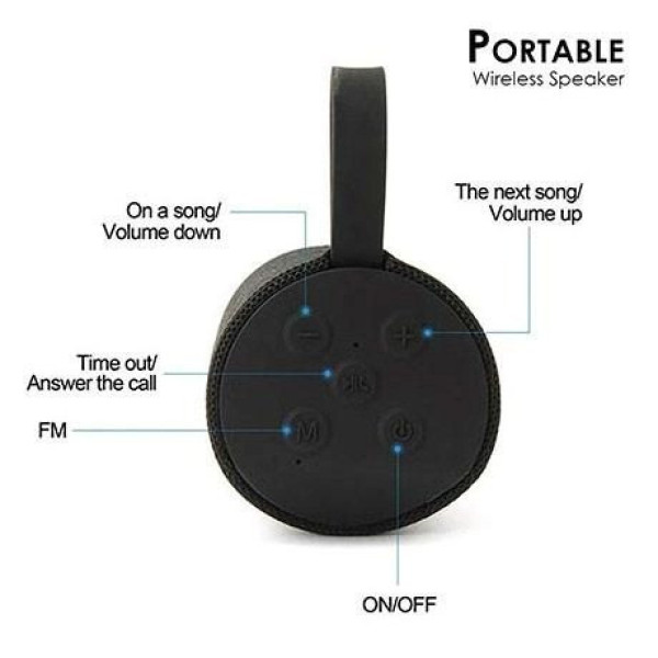 Портативная беспроводная колонка Bluetooth TG-113 с влагозащитой и FM-приёмником, стерео