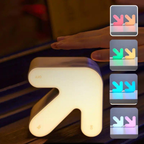 Ночник светильник AND 1491 RGB с подсветкой стрелка для настольного использования в комнате