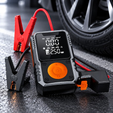 Аккумуляторный автомобильный компрессор De-FX391 для накачивания шин 5000 mAh беспроводной