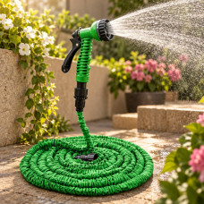 Садовый шланг для полива с распылителем XHose Magic Hose 60 м усиленный