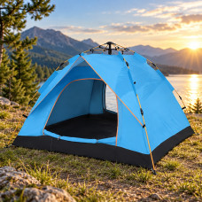 Туристическая автоматическая купольная палатка G-Tent для кемпинга с одним входом и одной комнатой, весна-осен