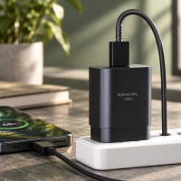 Адаптер сетевой USB-C 25W PD с кабелем Type-C для быстрой зарядки